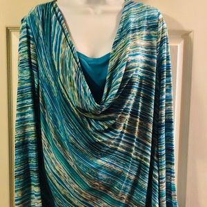 Coldwater Creek Multi-Colored Dress Blouse